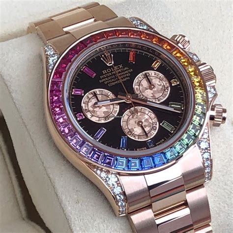 rolex arc en ciel prix|Rolex Daytona Rainbow 116595RBOW .